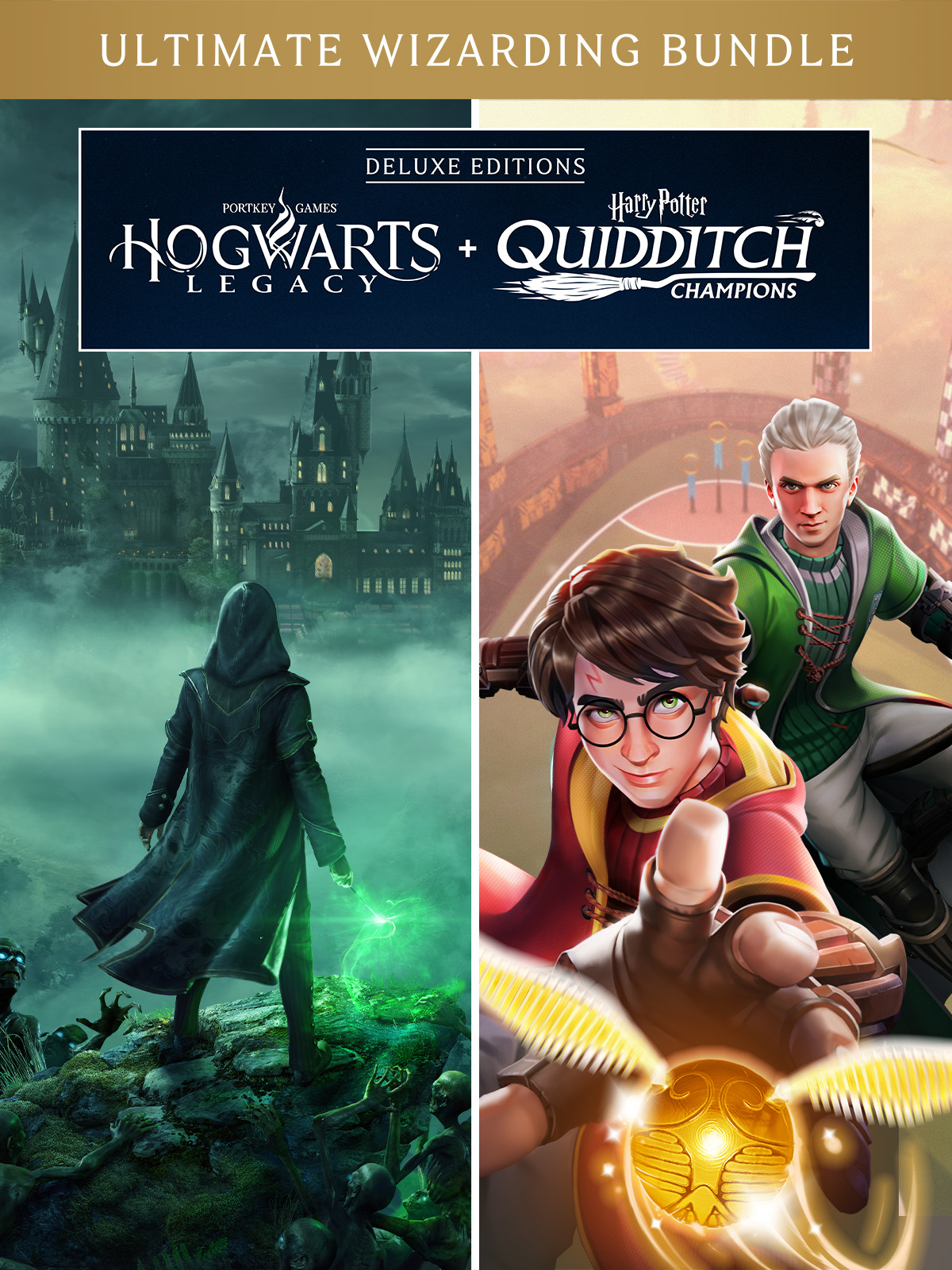 Hogwarts Legacy and Harry Potter: Quidditch Champions Deluxe Editions Bundle